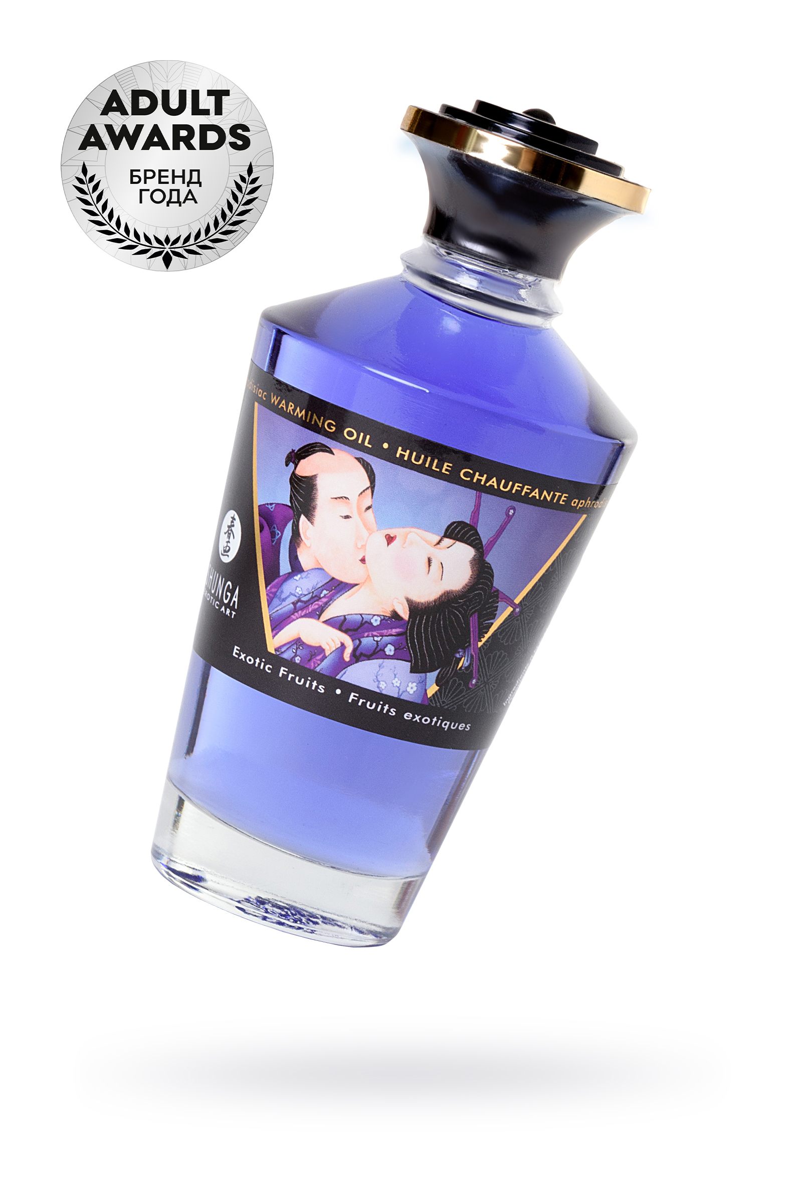 Массажное масло возбуждающее Shunga Экзотические фрукты,  натуральное,  100 мл