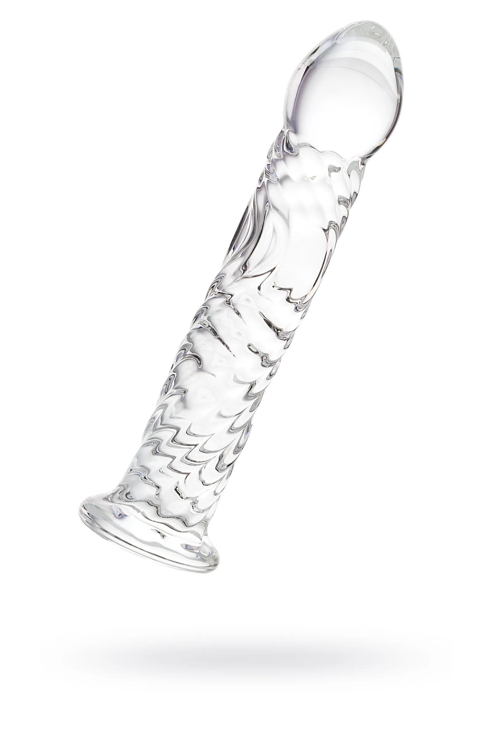 Фаллоимитатор Sexus Glass,стекло, прозрачный , 16,5 см