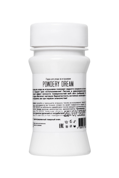 Пудра для ухода за игрушками Eromantica «Powdery Dream», с ароматом манго и орхидеи, 40 г