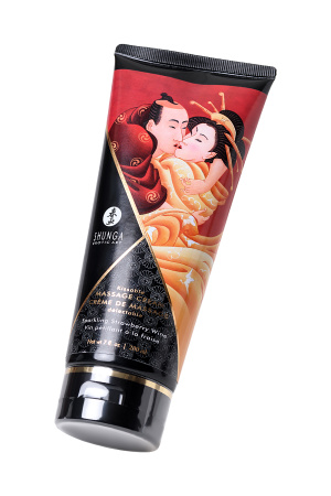 Массажный крем Shunga /Клубника и шампанское/ 200 мл