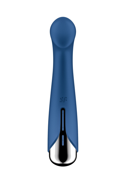 Вибратор для точки G  с ротацией Satisfyer Spinning G-Spot 1, силикон, синий, 16,8 см