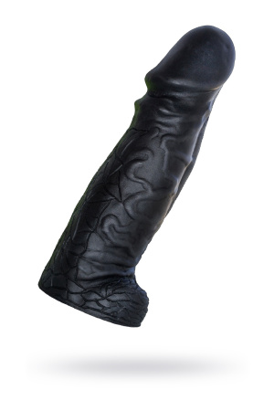 Фаллоимитатор-супергигант Despot Lovetoy,пвх,черный, 28 см