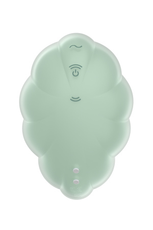 Вакуумный стимулятор клитора Satisfyer Cloud Dancer, силикон, зеленый