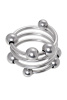 Кольцо под головку пенисаTOYFA Metall, металл, серебристое, Ø 3,2 см