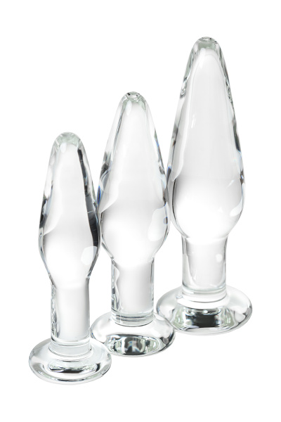 Набор анальных втулок Sexus Glass,